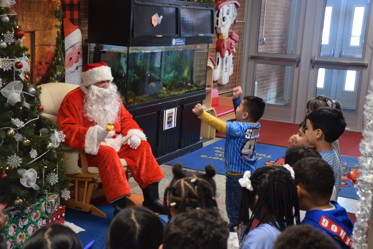 Santa Claus Visit to PRE-K Students of the Northeast Elementary School