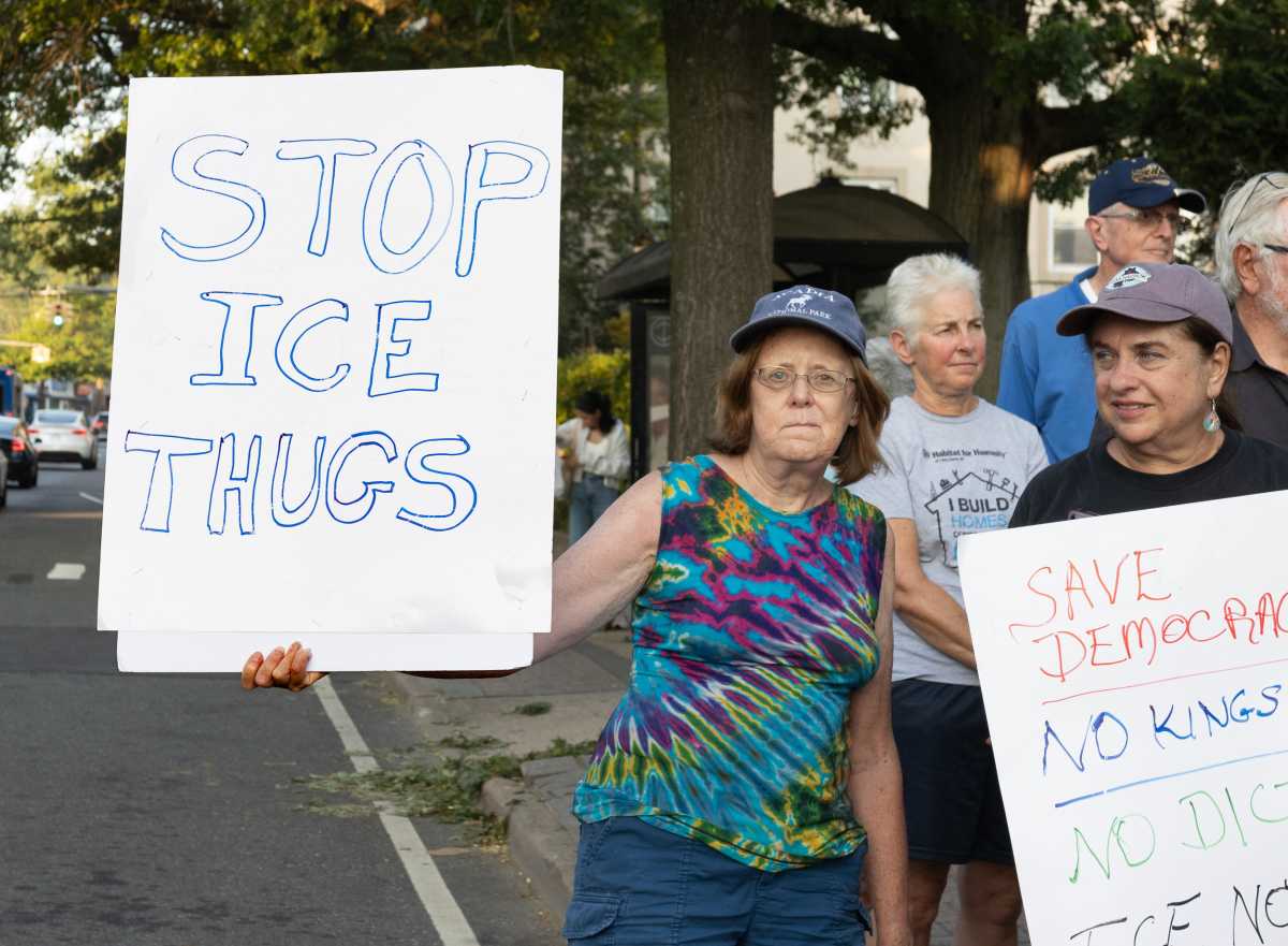 They say no to ICE! ... the inhabitants of Port Washington illuminate a sea of darkness