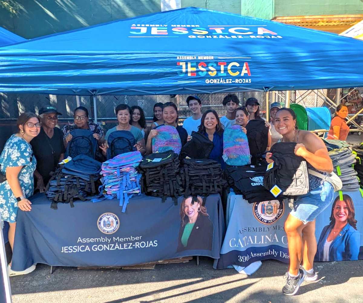 Assemblyman Jessica González-Rojas leads delivery of more than 2,500 backpacks to Queens students