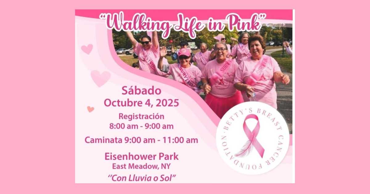 This Saturday is the breast cancer walk at the Eisenhower Park
