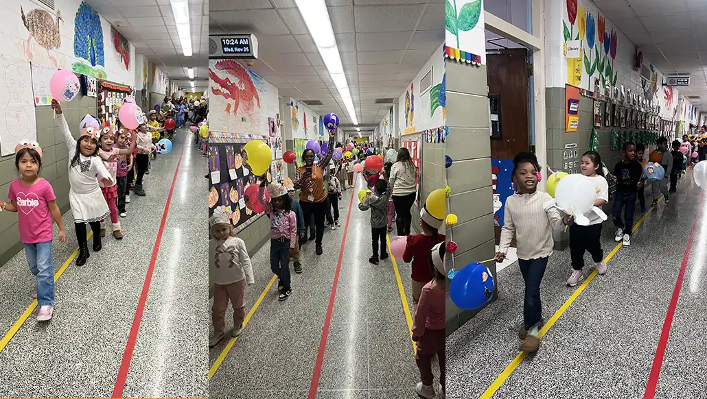 Northeast and Northwest Elementary Schools Hold Thanksgiving Parade