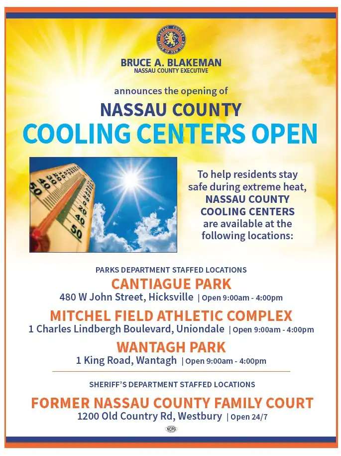 Nassau opens 4 Cooling Centers to protect itself from the strong heat