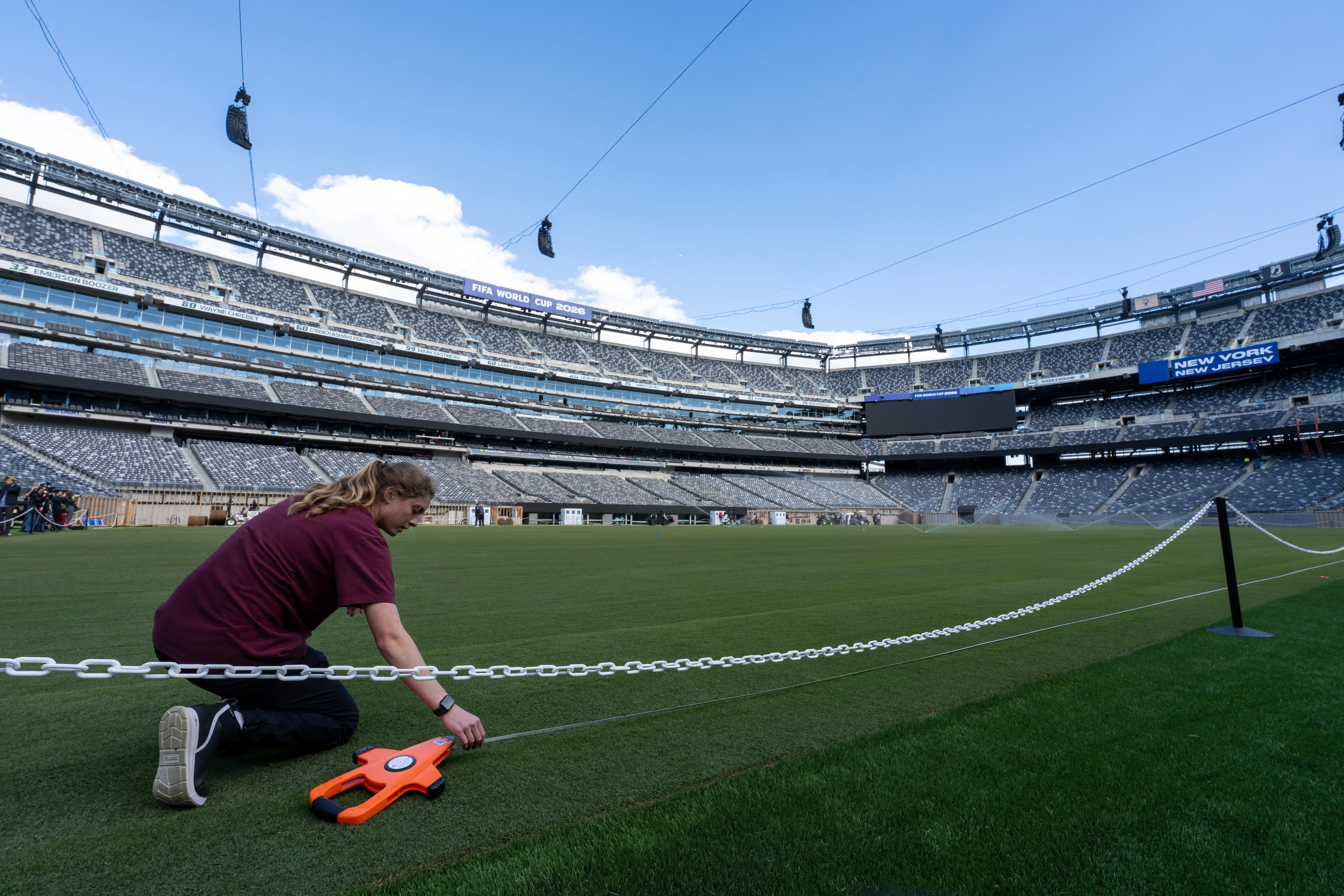 MetLife Stadium in New York/New Jersey begins preparation for the World Cup