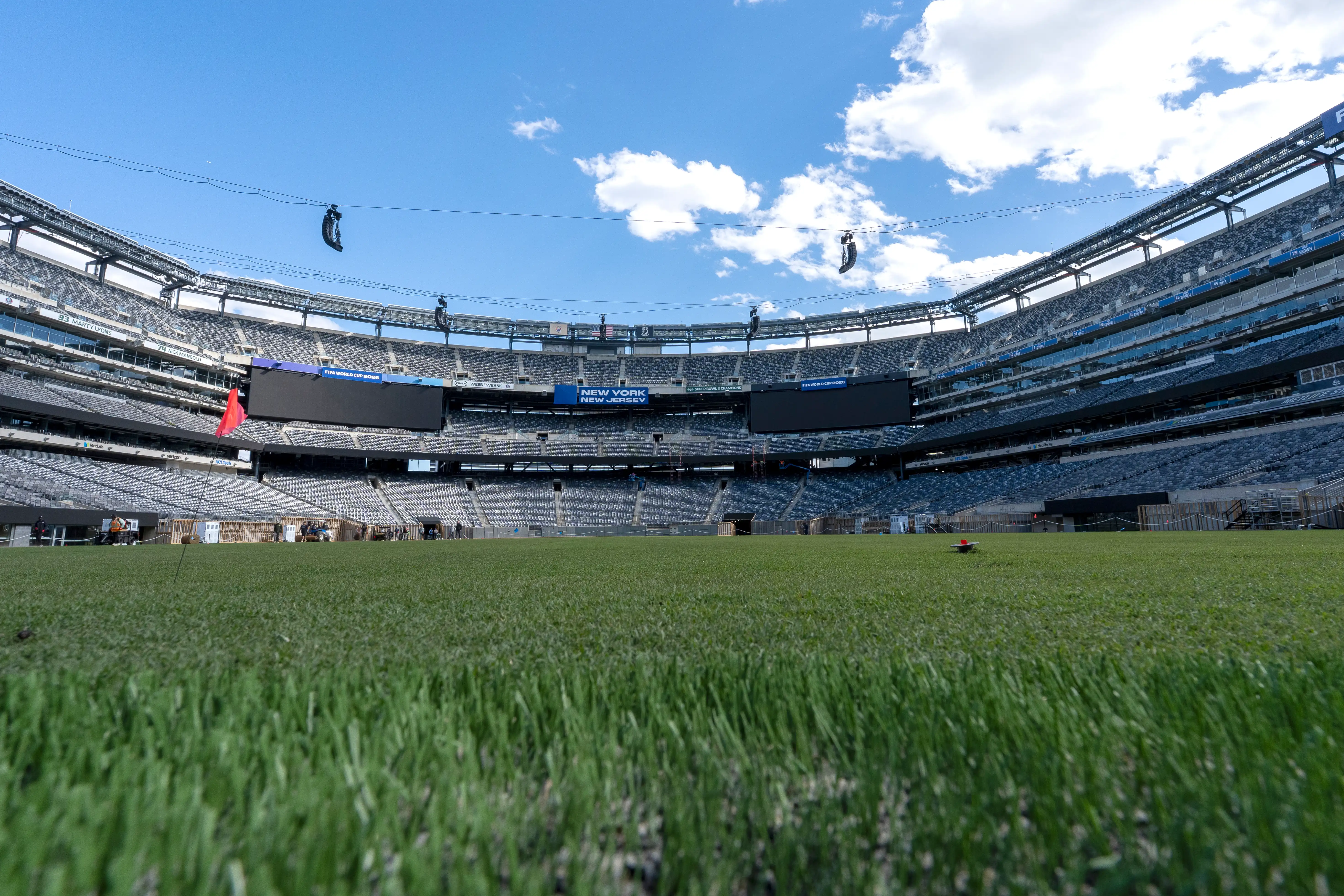 MetLife Stadium in New York/New Jersey begins preparations for World Cup final