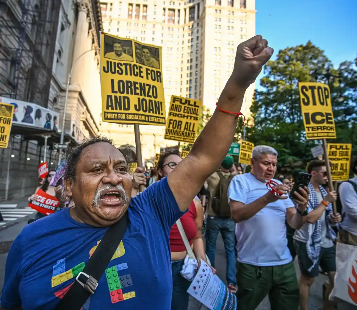 New Yorkers come out to protest against ICE after recent deaths linked to immigration operations