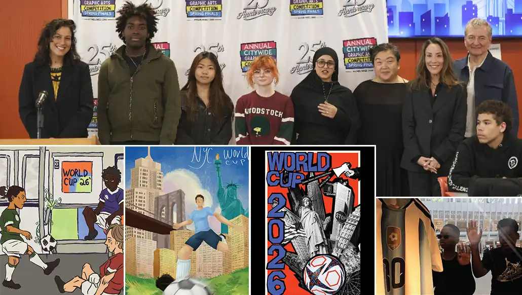New York students winners of the 2026 World Cup poster contest