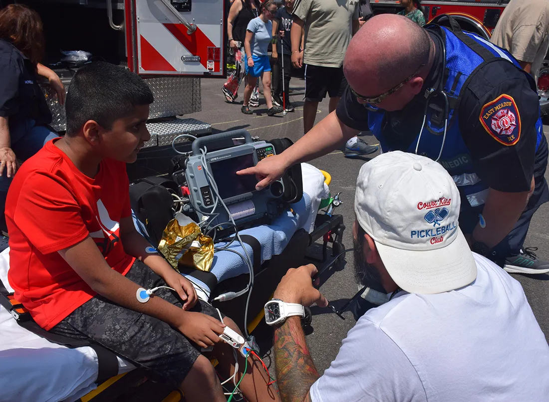 First responders inspire students at East Meadow
