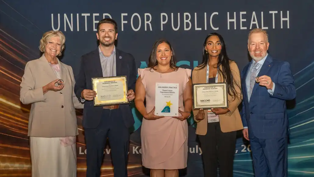 The Department of Health receives national recognition for its excellence in public care