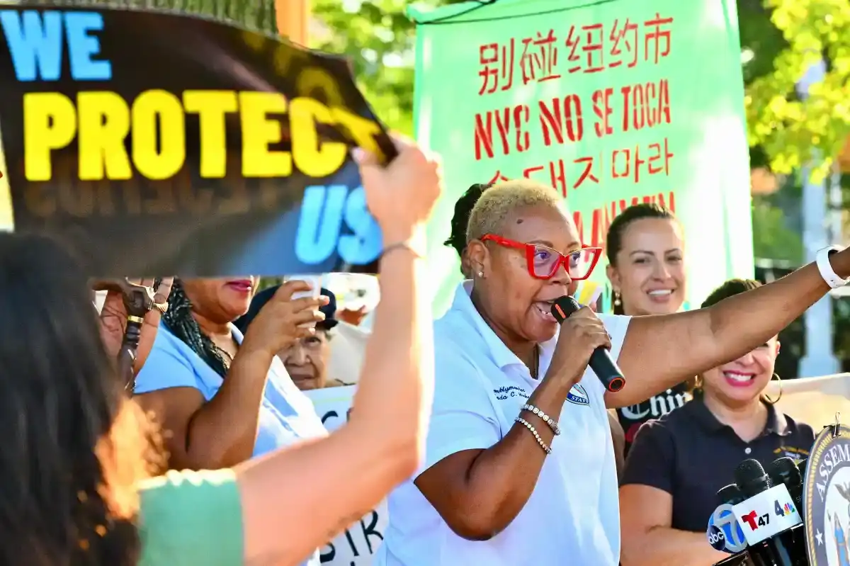 “An abuse of power”: Elected officials and community groups protest increased ICE operations in Queens
