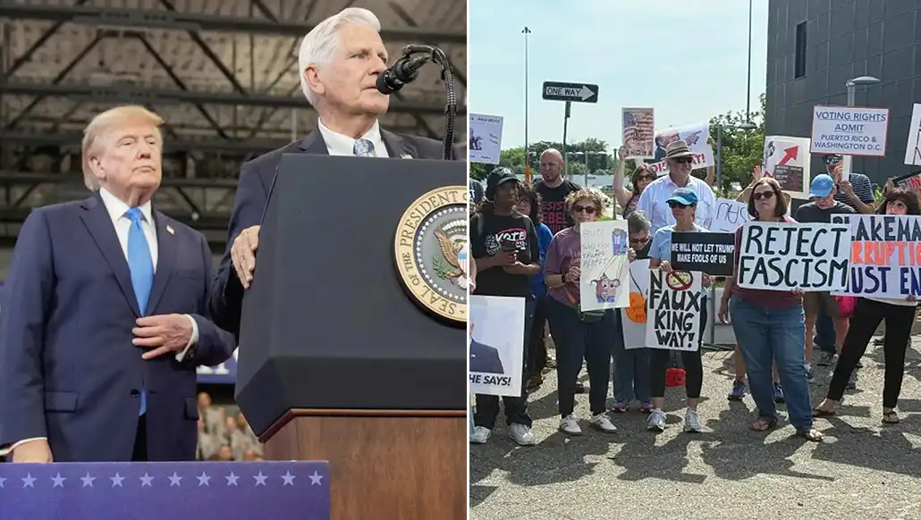 Trump praises Blakeman on his visit to Long Island and generates strong rejection from community advocates