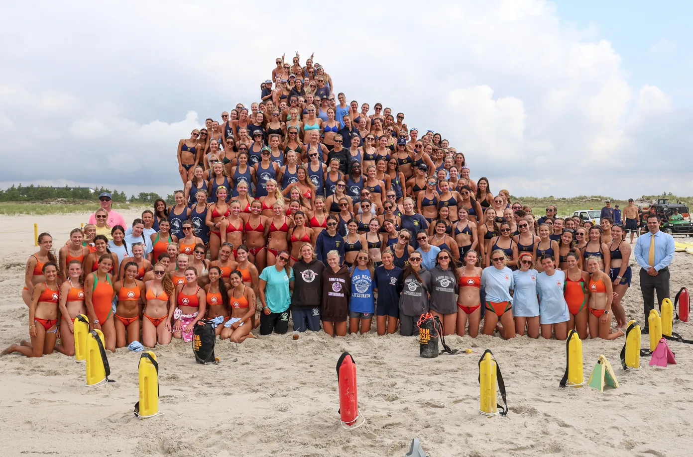 Successful women's lifeguard tournament on Lido Beach in the Town of Hempstead