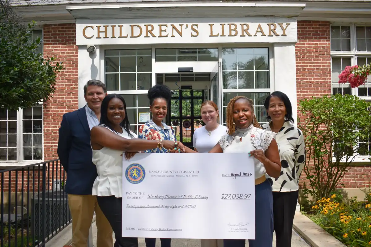 Legislator Russell Awards $27,000 Grant to Westbury Memorial Library