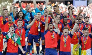 The owners of the ball! …Spain brilliant world champion