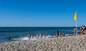 Islip youth lifeguards demonstrate open water skills