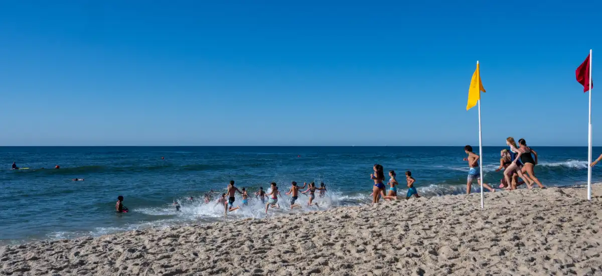 Islip youth lifeguards demonstrate open water skills