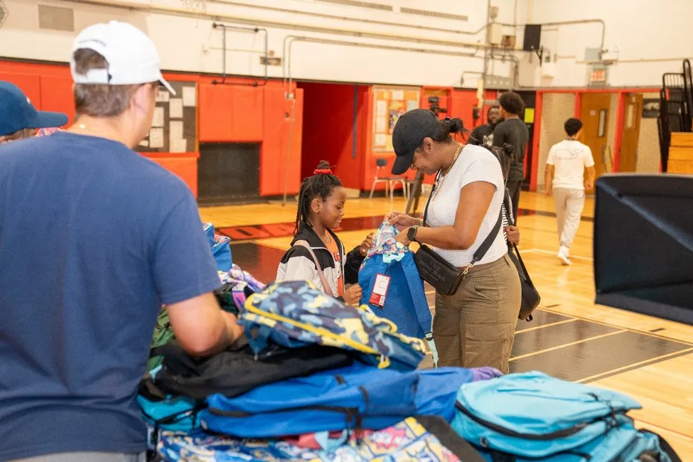 Successful delivery of free backpacks with school supplies to Uniondale students