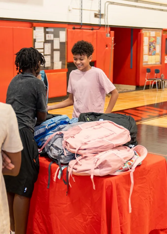 Successful delivery of free backpacks with school supplies to Uniondale students
