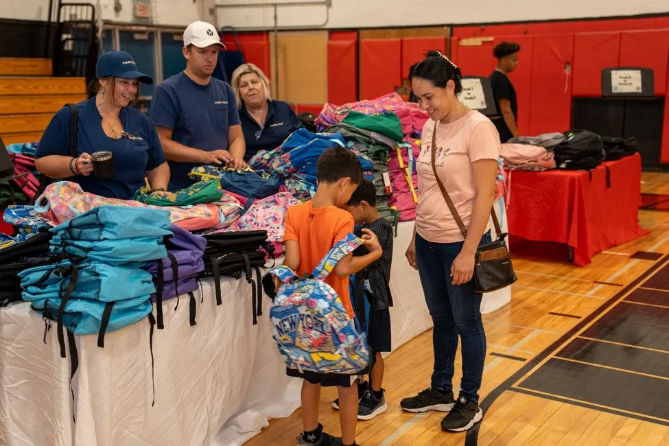 Successful delivery of free backpacks with school supplies to Uniondale students