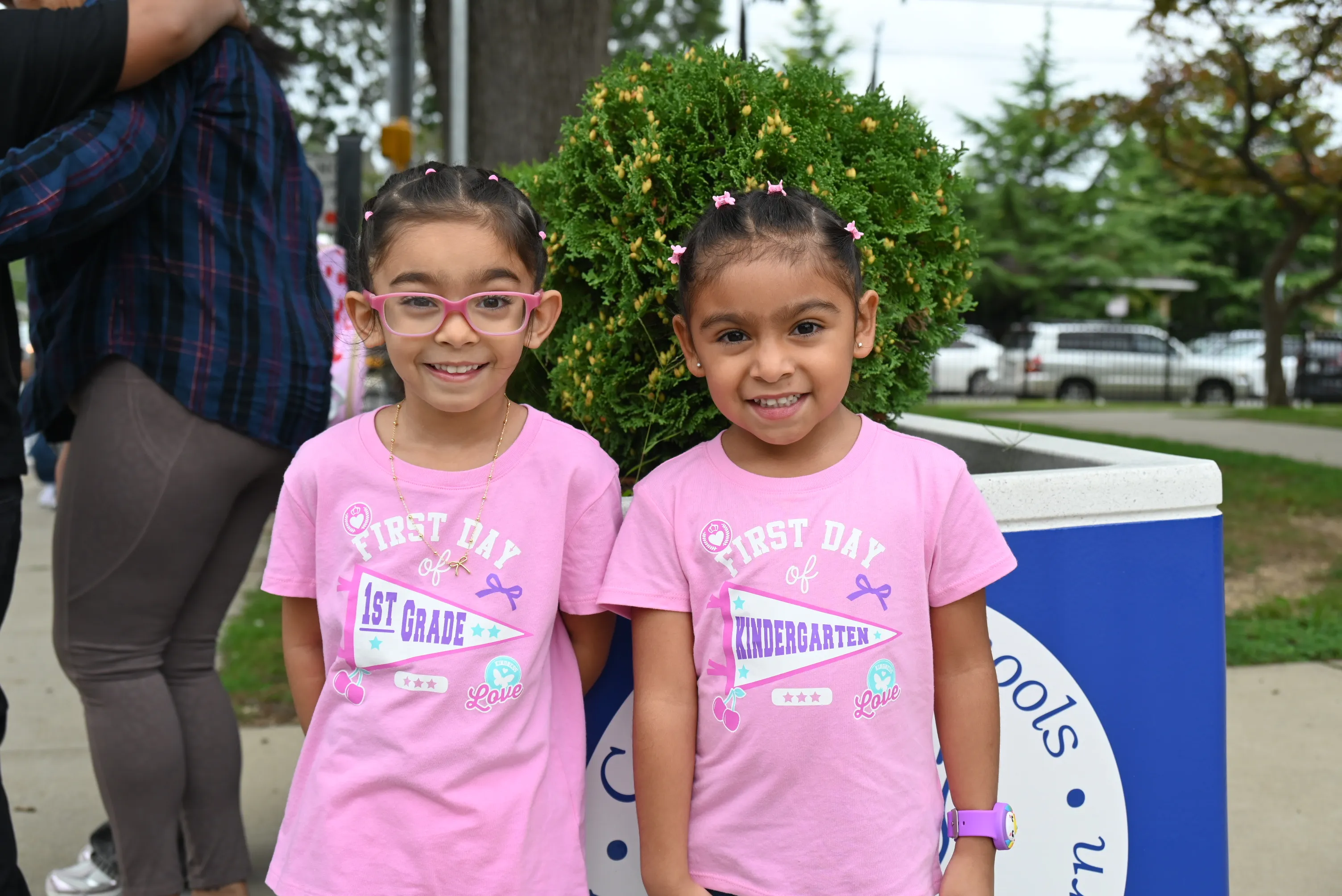 Smiles and excitement at the start of the new school year in Copiague schools