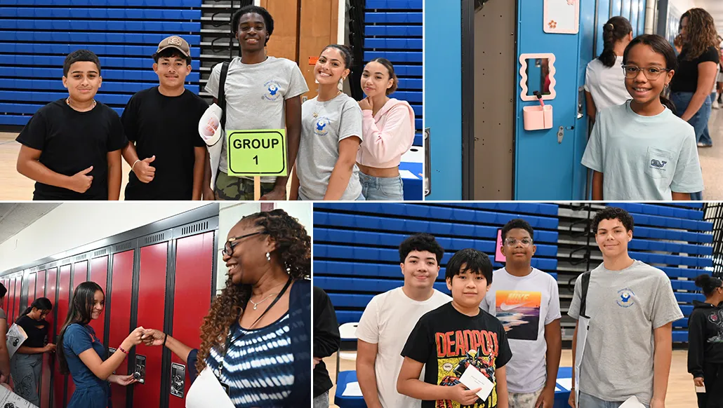 Smiles and excitement at the start of the new school year in Copiague schools