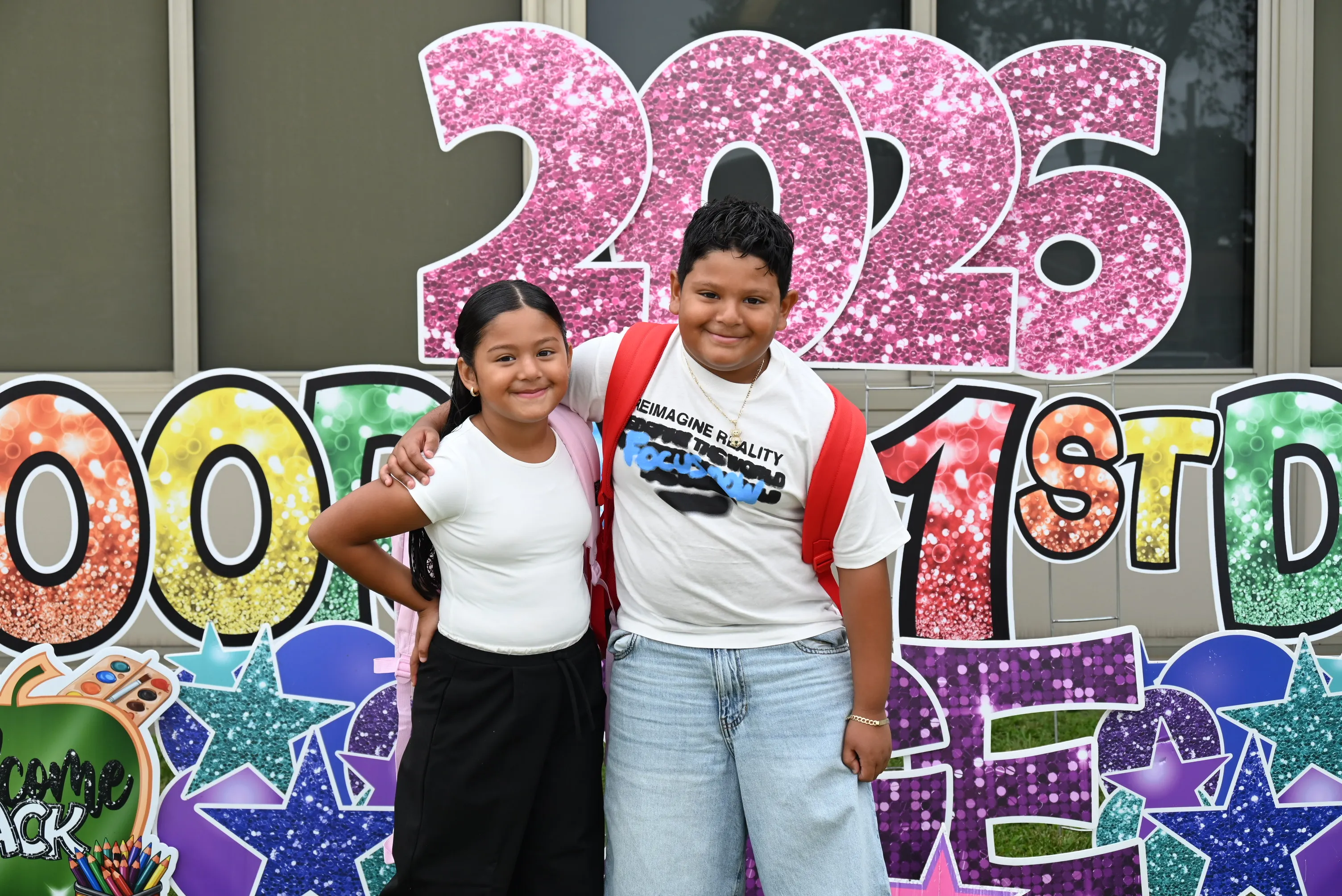 Smiles and excitement at the start of the new school year in Copiague schools