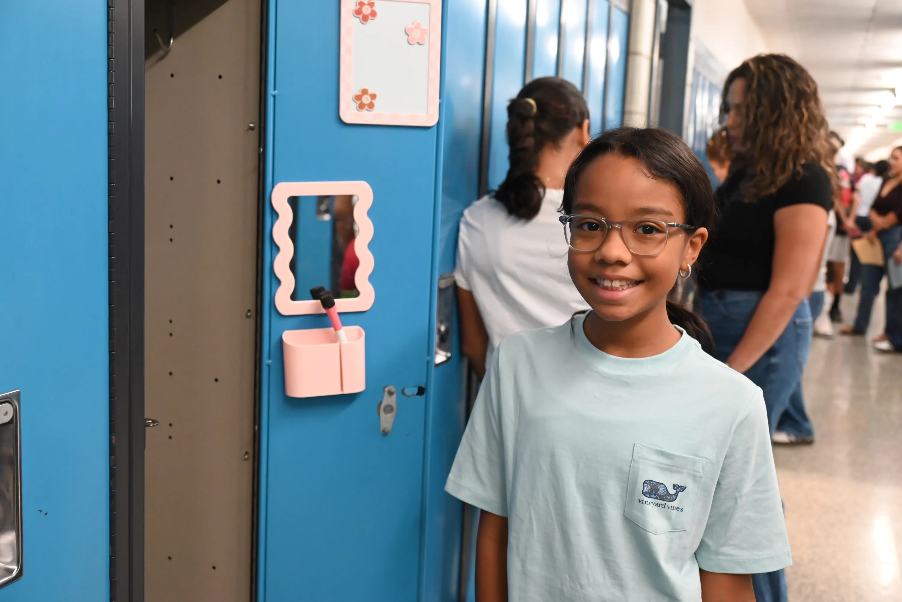 Smiles and excitement at the start of the new school year in Copiague schools