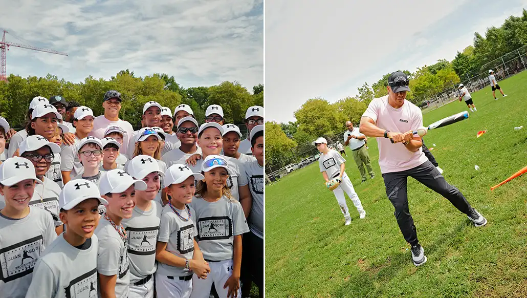 Juan Soto and Under Armor organize baseball clinic and present "La Fiera" in NYC