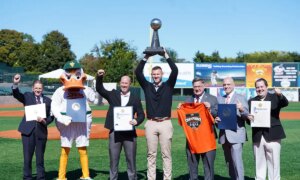 Suffolk executive pays tribute to champion Long Island Ducks