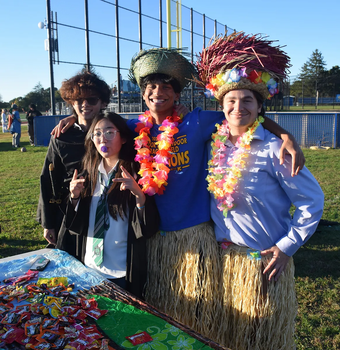 Costumes and candy at East Meadow High School