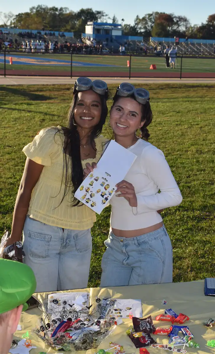 Costumes and candy at East Meadow High School