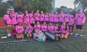 West Babylon Hockey Team Wears Pink for Breast Cancer Benefit